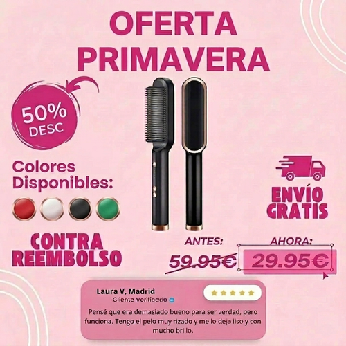 Cepillo Alisador Iónico PRO