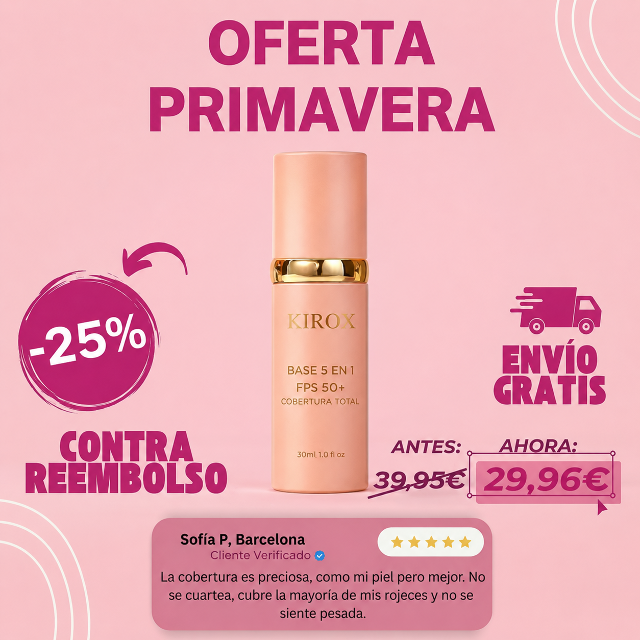 Base de Maquillaje 4 en 1 SPF50+